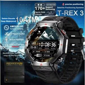 샤오미 밀리터리 스마트워치 T-Rex 3 내장 나침반 고도계 기압계 10ATM IP69K 방수 AMOLED 블루투스