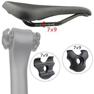 2PCS 자전거 시트포스트 클램프 스틸 시트 파이프 7x9mm 초경량 타원형/원형 새들 튜브 클립 (카본 레일용