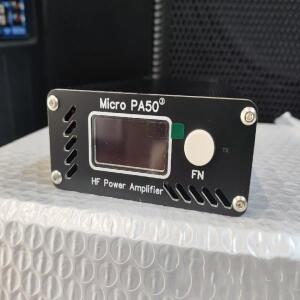 마이크로 3rd PA50-3 50W 3.5M-30MHz 지능형 단파 HF 전력 증폭기  SWR 미터 LPF OLED PLUS 교체
