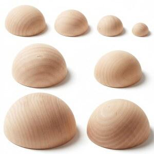 ZENFUN 8개 크기 반원형 도자기 도구 세트 그릇과 접시를 만드는 나무 세라믹 탑 점토 도구 DIY 공예를 위한 스플릿