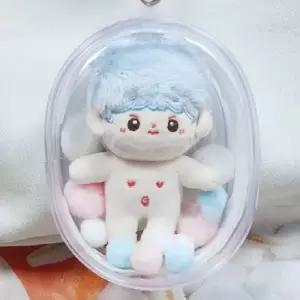 (사이즈 소형)때 안타는 인형 보관 파우치 PVC 키링 솜인형 보관 아이돌 굿즈