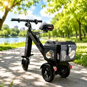 접이식 전동스쿠터 미니 전기 세발 자전거 출퇴근 삼륜 생활 배달용