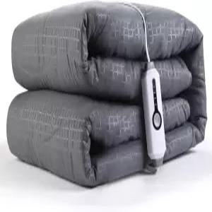 써니 히트 전기 매트리스 패드 트윈 사이즈 39인치 x75 4 난방 레벨 및 0시간 자동 차단 탄력 있는 딥 포켓