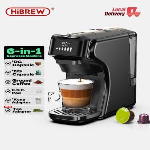 HiBREW 6in1 캡슐 커피 머신 핫/콜드 멀티 에스프레소 카페테라 카푸치노 메이커 Dolce Gusto Nespresso Po