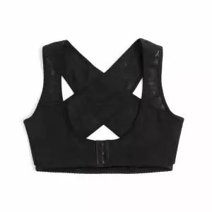 여성 바른 자세 밴드 블랙 굽은어깨교정 가슴보정굽은등기 굽은기 라운드숄더 새기 말린 굽은 굽은등 볼륨