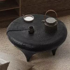 원형 다다미 미니상 자개나비 대나무 원룸 반상 소품