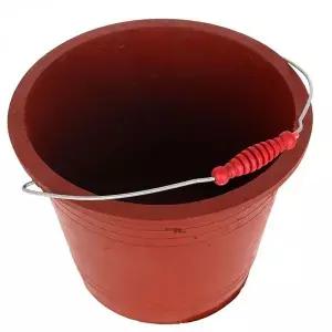 고무 재질 세척통 빨강 타이어 세차 바구니