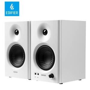 Edifier MR4 스튜디오 모니터 2.0 스피커, RMS 클래스-D 앰프 내장 DSP 목재 인클로저, 밸런스드, AUX, RCA