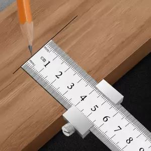 정밀 마킹게이지 40cm 스틸자 스토퍼 세트 목공 측정용 자기구 목재도구 스포츠레저공구 자동차 DIY 40CM