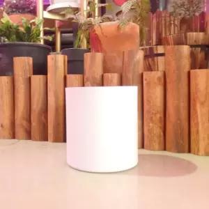 원통형 화분 3호 화이트 인테리어 도금화분 원형 철재 안깨지는 긴화분 법랑 메탈 금속