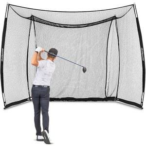 고스포츠 레인지 케이지 10피트 x 8피트 골프 네트 u2013 실내 및 실외 연습용 풀 스윙 트레이닝 홈 시뮬레이터 설정