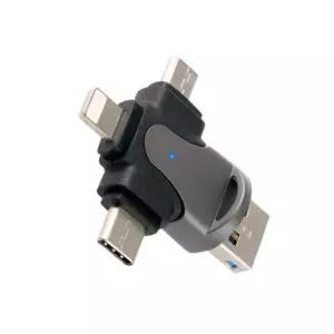 1 Micro 멀티 카드리더기 SD전용 TF IN 4 OTGUSB 8핀 5핀 C타입 올인원 젠더 케이블