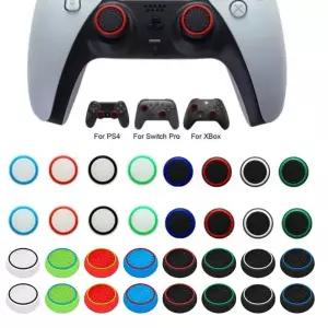 호환 플레이스테이션 4 PS4 슬림 프로 엑스 원 PS5용 100개 소프트 고무 실리콘 미끄럼 방지 엄지 그립 스