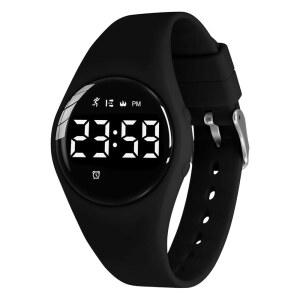 여자 소년을 위한 타임버 디지털 시계 피트니스 트래커가 있는 스포츠 만보계 알람 스톱워치 앱 필요 없음 방수 5~14세 청소년을 선물