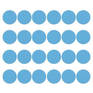 파티킬 3.9인치 원형 카펫 스팟 24개 바닥 스팟 마커 방수 나일론 라인업 교실용 간판 장식 파란색