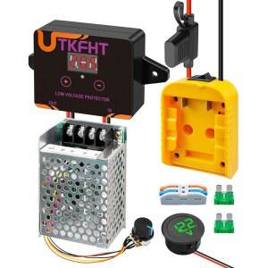 전압 조절기 퓨즈 및 와이어 단자가 있는 디월트 DEWALT M18 18V 20V 배터리 DIY 무선 제어 트럭 로봇 자동차 장난감용 변환 키트와 호환되는 파워 휠 어댑터 키트 업그레이드