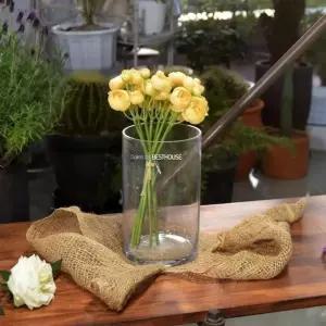 원통 유리 화병 오브제 꽃병 투명 인테리어 조화 미니 글라스