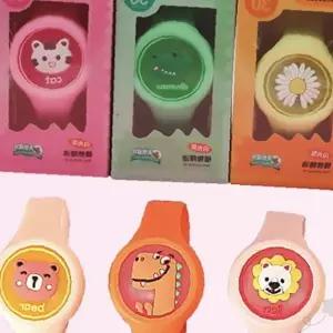 KC인증 LED 발광 실리콘 손목 밴드 어린이 야외 활동 안전 액세서리 캐릭터