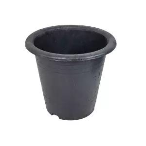 원화분 15치 블루베리 텃밭 원형 미니 화분 블랙 검정 가정용 다용도 꽃화분 식물 원통