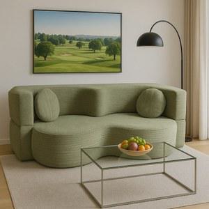 진공 압축 모듈형 변형 거실 아파트용 소파 침대 올폼 접이식 레이지 가구 소형