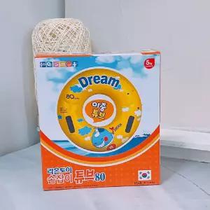 손잡이 튜브 80cm(드림)원형 물놀이용품 캐릭터 아기 아이 아동용 어린이 유아 물놀이