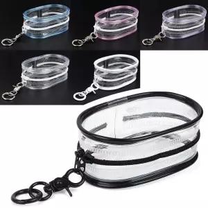 키링형 투명 미니 파우치 6P PVC 케이스 수납 보관PVC치 휴대용치 화장품치 다용도치 여행용치 인형치 어린