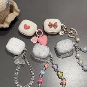 호환 Lenovo LP40 LP40 Pro 보호 커버 헤드폰 보호 상자 용 팔찌가있는 1pc 이어폰 케이스