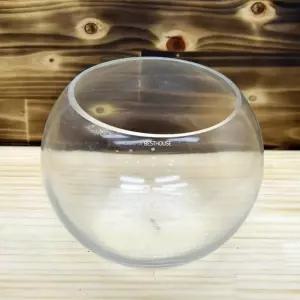 유리화병 볼4호 꽃병 미니어항 단지 투명 생화 조화 다육 원형