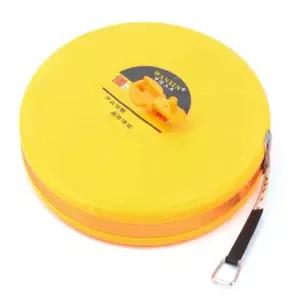 화이바 줄자 100M 롱줄자 대형 길이측정공구 홀더공사줄자 목공용품 원형 측량 토목 현장 가정용 건축용 공