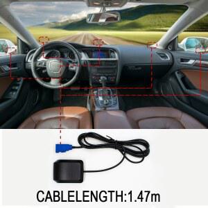 블루 활성 차량 10 안테나 수신기 범용 커넥터가있는 20PCS FAKRA GPS 네비게이션