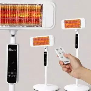 [에이치플러스몰]스탠드형 전기 스탠드 히터 무소음 근적외선 스탠드 히터 난방기