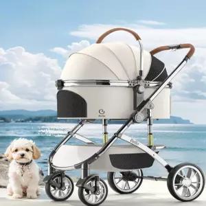 중형견 유모차 강아지 카트 애견웨건 폴딩 펫카 멀티시트 이동용