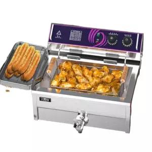업소용 주방 닭강정 돈까스 스낵 선반 분리형 튀김기 스텐 감자튀김 자동 식당 전기 간식 소