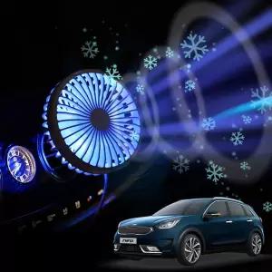 더뉴니로 차량용 송풍구 호환 선풍기 시즌3쿨링팬 무드등 각도조절 숭거치 시원한 미니 작은 용써큘레이터