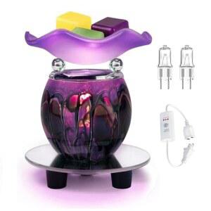 후난방 IN 전기 오일 워머 왁스 워머 버너 포함 멜터 캔들 타르 꺼짐 멜트 타이머 자동