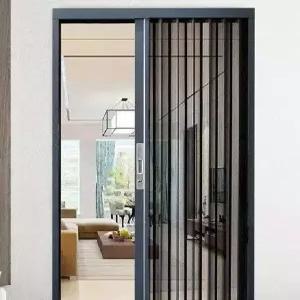 자바라방충망 메쉬 현관 자바라 방범 방충망 마그네틱 자동