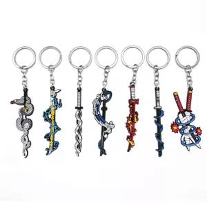 귀멸의칼날 무사검 키링 1타 16개입홀더 열쇠고리 가방액세사리 의무홀더 무홀더 무링