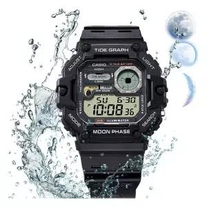 카시오 스퀘어 빅사이즈 문페이즈 낚시 군인시계 WS1700H1A 3165611