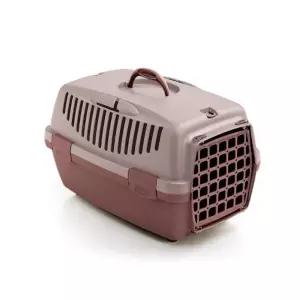 스테판플라스트 걸리버2 라스틱문 파우더핑크 로즈브라운강아지캔넬 케리어 고양이케이지 차량용이동장 하