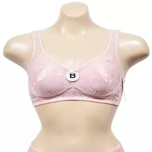 노와이어 플라워자수 망사레이스 조끼형 B컵 브라 WFJ6A49