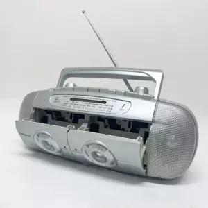 플레이어 플레이 AM 구식 테이프 레코드 빈티지 미니카셋트 GP9904 카세트 FM 실버 GP9904 실버