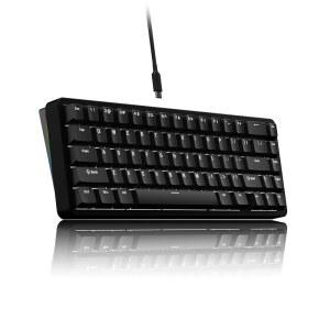 OOCTPK 칠키 ND65 유선 알루미늄 기계식 키보드 65% 레이아웃 휴대용 게임 PBT 더블샷 키캡 노트북 오피스 PC용 핫 스왑 가능 커스텀 - 블랙