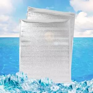 간편 접착식 은박 보냉봉투 50p세트(25x35cm)신선배송포장 배달 보냉백 간편보냉팩 아이스크림 냉동식품 보