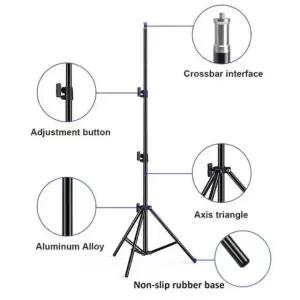 기본 홀더 200 우산 흑1 휴대폰 스탠드 1m 액션몰 조명용 다리 사진 박스 블랙 블랙 나사 삼각대 흑1 1m