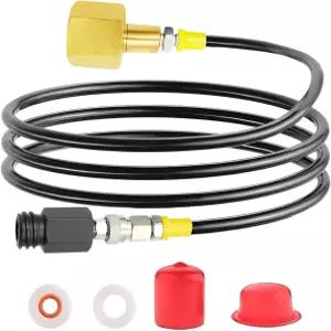 소다 메이커 CO2 퀵 어댑터 호스 실린더 CGA320 스레드 리필 피지 원터치 제트 아쿠아 FIZ 블루 머신