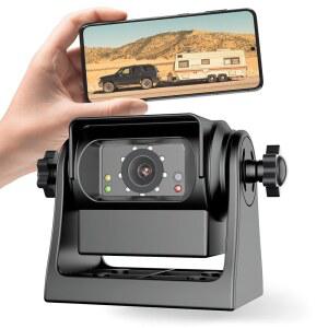 아이폰호환 안드로이드용 EWAY 강력 자기 무선 백업 카메라 히치 구스넥 여행용 보트 말 트레일러 트럭 캠퍼 RV 전방 후방 뷰 후진