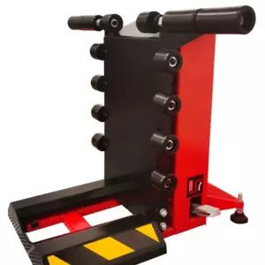 타이어 리프트 휠 차량정비 카센터 정비 작업대 빨간색 균형