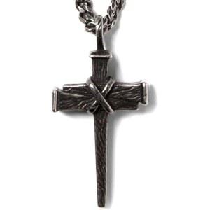 히어로 컴퍼니 남성용 크로스 목걸이 - u2018Nail to the Cross Galatians 2:20' 스테인리스 스틸 크리스천 재향 군인과 서비스 도그 또는 쉼터 짝짓기 지원