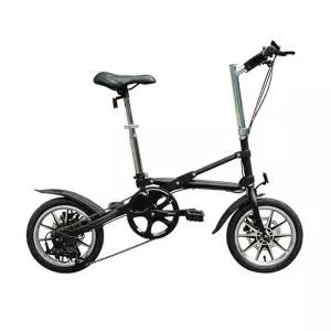 14인치 미니벨로 초경량 소형 기어 1초 클래식 출퇴근용 블랙