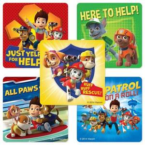 스마일메이커스 PAW 테마 스티커 파티 100개 생일 팩당 순찰 용품